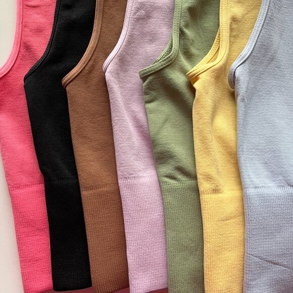 Bubblegum Solid High Neck Crop Top - Picture 2 of 3